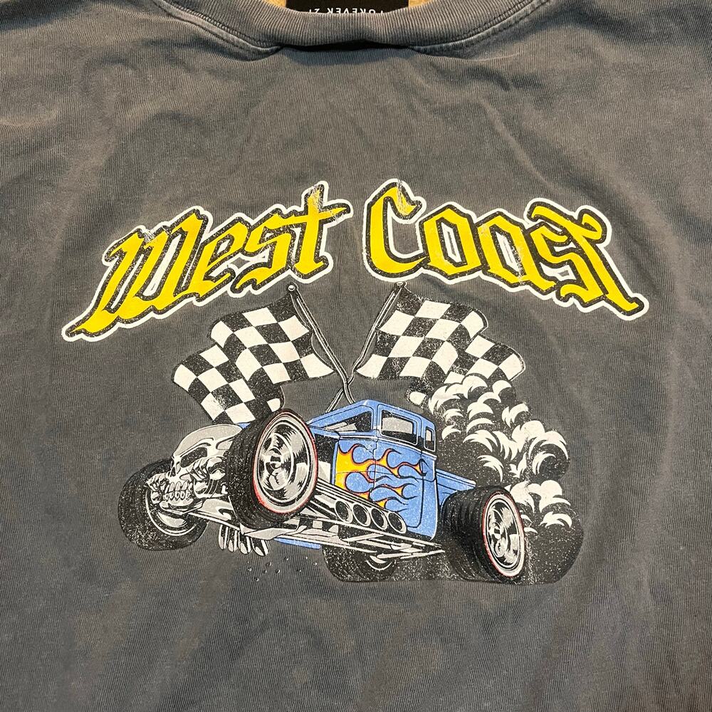 West Coast Hot Wheels Women Medium Long Sleeve Gray Shirt Vintage Cars